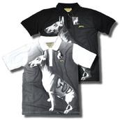 View Item Slazenger Heritage Bull Terrier Derrick Santini S/S Polo Shirt Black / White
